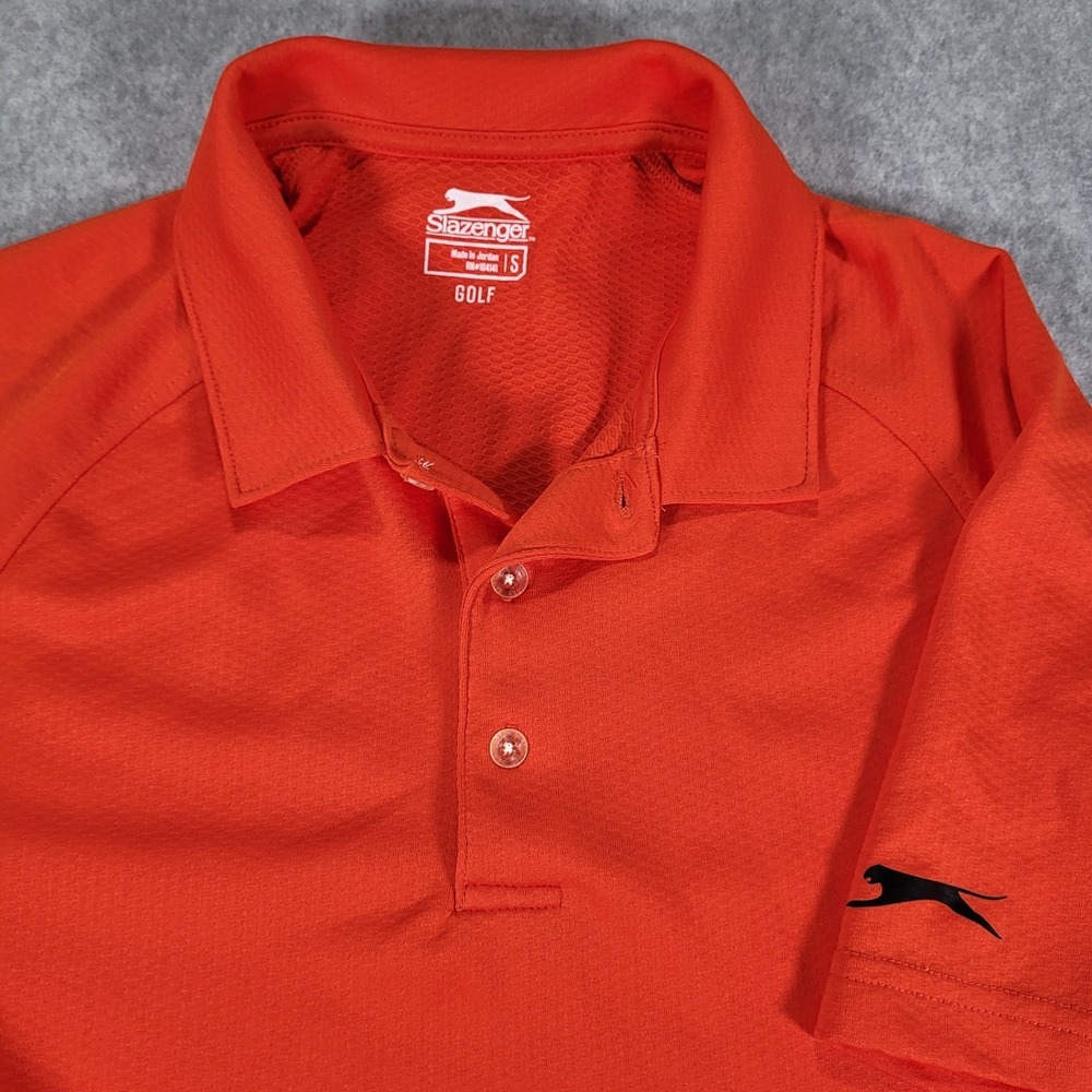 Slazenger Short Sleeve Golf Polo Mens Small Orange